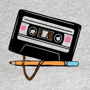 Funny cassette tape smile T-Shirt